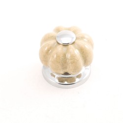 Porcelain Krom Rustik Knob