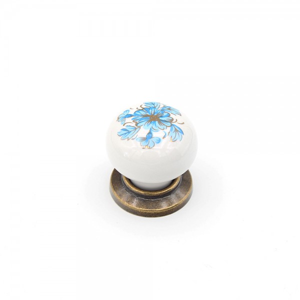 Porcelain Star El Dekor Knob