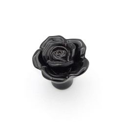 Porcelain Rose Button Handle