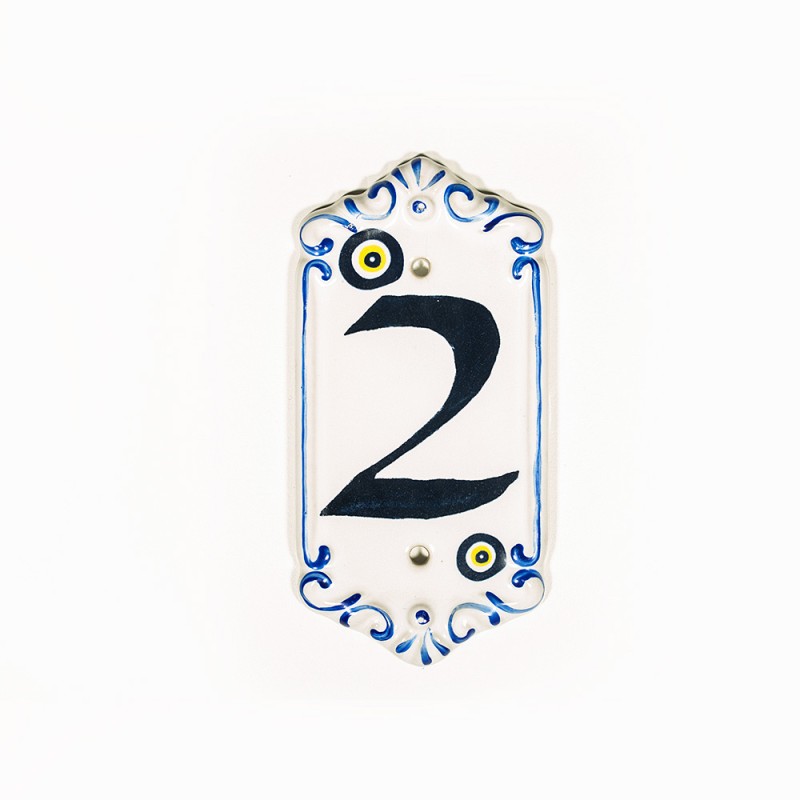 Porselen Kapı Numarası NO: 2