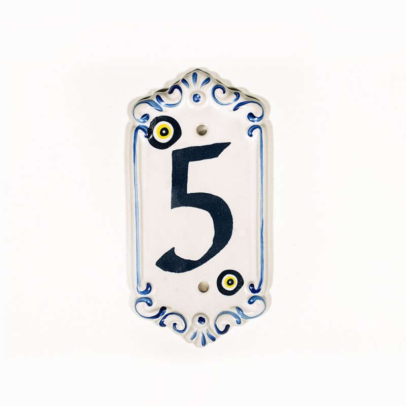 Porselen Kapı Numarası NO: 5