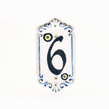 Porselen Kapı Numarası NO: 6