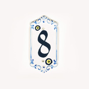Porselen Kapı Numarası NO: 8