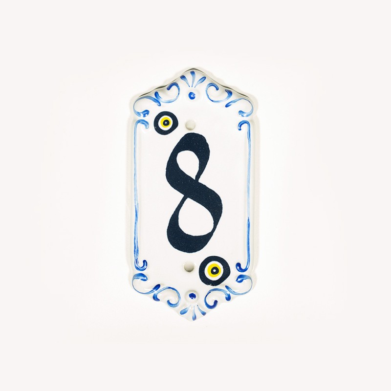 Porselen Kapı Numarası NO: 8