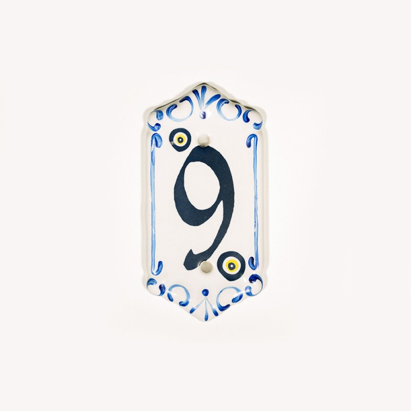 Porselen Kapı Numarası NO: 10