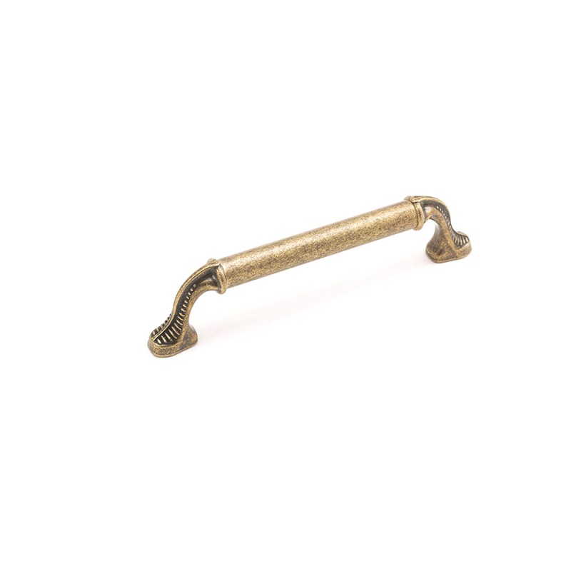 Metal Yaprak Antik Sarı Kulp