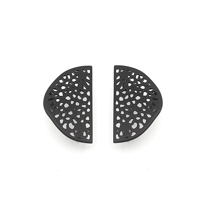 Metal Kreter 64mm Siyah Yay Kulp
