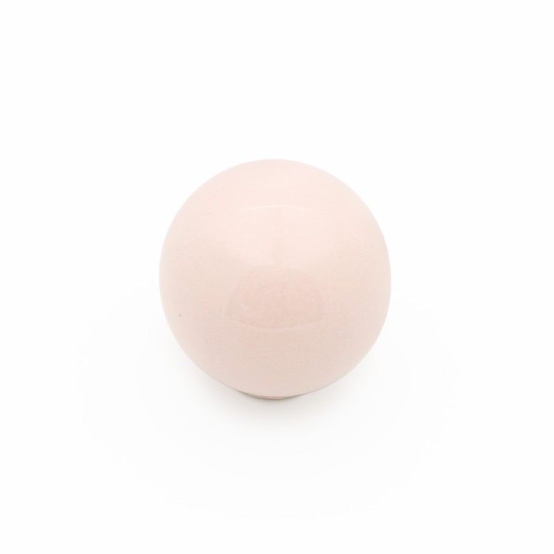 Porselen Beybi Pembe Düğme Kulp