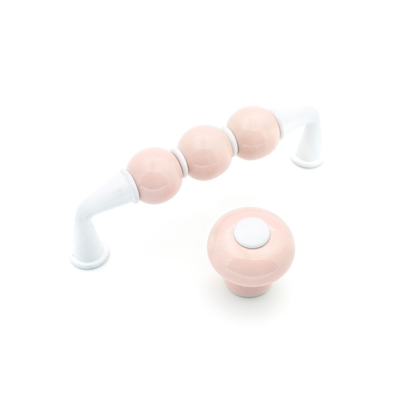 Porselen Yay Boğaziçi Pembe Beyaz Kulp
