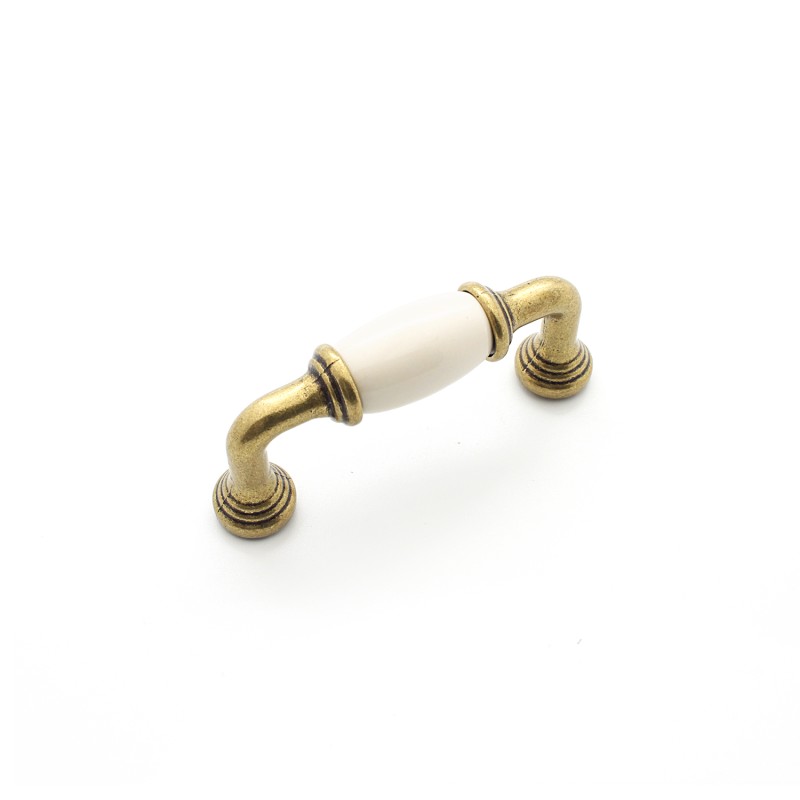 Porselen Yıldız Krem Antik 64mm Yay Kulp